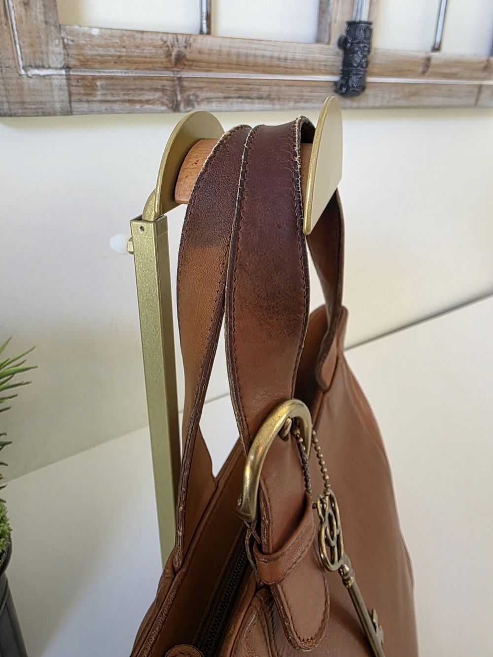 Vintage Coach Small Waverly Tote British Tan Glovetanned Leather Made In Hungary - Picture 12 of 15